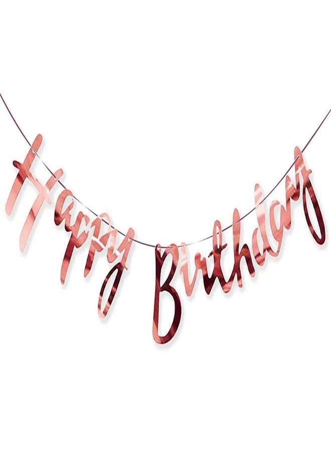 Hemito Birthday Decoration Kit 60 pc Pink Purple Pastel Balloons Combo with Birthday Paper Banner, Arc, Glue Dot for girls Kids Baby Birthday Decoration Items | Birthday Decoration Combo - Image 3